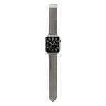 Per Honor Watch 5 cinturino in pelle con fibbia pieghevole magnetica con texture Litchi (grigio)