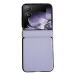 Per Xiaomi Mix Flip Custodia per telefono con struttura in pelle tinta unita con asse magnetico integrato (viola)