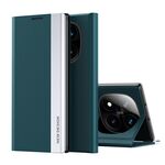 Per Xiaomi Redmi Note 14 Pro+ 5G Custodia per telefono in pelle con rivestimento elettrolitico laterale (verde)