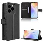 Per Ulefone Note 20 Pro Custodia in pelle con texture a diamante (nero)