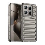 Per Xiaomi 14T Pro Capsule Series Candy Color IMD Phone Case (Grigio trasparente)