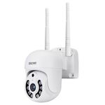 ESCAM WNK710 Telecamera intelligente a doppia sorgente luminosa WiFi con rilevamento del movimento HD da 3 MP, spina USA (bianca)