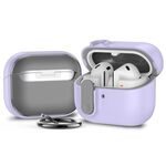 Per Samsung Galaxy Buds3 / 3 Pro Mars Earphone Custodia protettiva con blocco di sicurezza (viola)