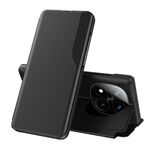 Per Xiaomi Redmi Note 14 Pro+ 5G Attraction Flip Holder Custodia in pelle per telefono (nero)