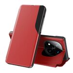 Per Xiaomi Redmi Note 14 Pro+ 5G Attraction Flip Holder Custodia in pelle per telefono (rosso)