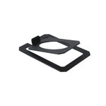 Supporto per altoparlante da tavolo in metallo inclinato Supporto per altoparlante da monitor da studio (nero)