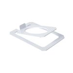Supporto per altoparlante da tavolo in metallo inclinato Supporto per altoparlante da monitor da studio (bianco)