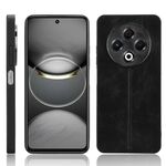 Per Tecno Spark 30 4G Custodia per telefono con motivo a mucca e cuciture (nero)