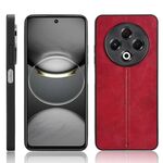 Per Tecno Spark 30 4G Custodia per telefono con motivo a mucca e cuciture (rosso)