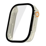 Per Redmi Watch 5 Lite cambia con la custodia protettiva per orologio in PC integrato con pellicola ultra temperata (bianco avorio)
