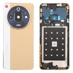 Per ZTE nubia Focus Pro Z2351N Cover posteriore in pelle per batteria con cornice centrale/Copriobiettivo della fotocamera (oro)