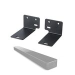 Kit di montaggio a parete per soundbar Staffa universale doppia per la maggior parte delle soundbar (nero)