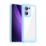 Per OPPO Reno13 F Custodia per telefono in TPU acrilico ibrido serie colorata (blu)