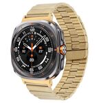 Per Samsung Galaxy Watch Ultra 47mm cinturino magnetico in acciaio inossidabile di bambù (oro)