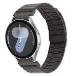 Per Samsung Galaxy Watch 7/6/5/4 Cinturino in metallo con sgancio rapido magnetico in bambù (nero)