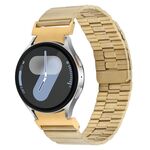 Per Samsung Galaxy Watch 7/6/5/4 Cinturino in metallo con sgancio rapido magnetico in bambù (oro)