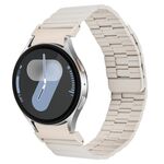 Per Samsung Galaxy Watch 7/6/5/4 Cinturino in metallo con sgancio rapido magnetico in bambù (Starlight)