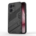 Per OPPO Reno13 Pro 5G Global Punk Armor 2 in 1 PC + TPU Custodia per telefono con supporto (nero)