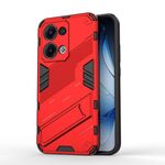 Per OPPO Reno13 5G Global Punk Armor 2 in 1 PC + TPU Custodia per telefono con supporto (rosso)