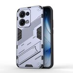 Per OPPO Reno13 5G Global Punk Armor 2 in 1 PC + TPU Custodia per telefono con supporto (grigio)