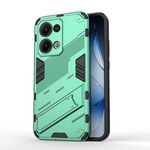 Per OPPO Reno13 5G Global Punk Armor 2 in 1 PC + TPU Custodia per telefono con supporto (verde)
