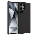 Per Samsung Galaxy S25 Ultra 5G Materiale Paglia di Grano + Custodia per Telefono in TPU (Nero)