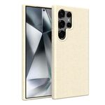 Per Samsung Galaxy S25 Ultra 5G Materiale Paglia di Grano + Custodia per Telefono in TPU (Bianco)