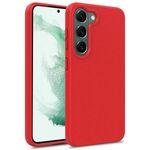 Per Samsung Galaxy S25+ 5G Materiale paglia di grano + Custodia per telefono in TPU (rosso)