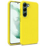 Per Samsung Galaxy S25+ 5G Materiale paglia di grano + Custodia per telefono in TPU (giallo)