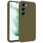 Per Samsung Galaxy S25+ 5G Materiale paglia di grano + Custodia per telefono in TPU (verde militare)