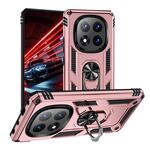 Per Redmi Note 14 Pro+ 5G Custodia antiurto in TPU + PC con supporto (oro rosa)