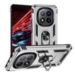 Per Redmi Note 14 Pro+ 5G Custodia antiurto in TPU + PC con supporto (argento)
