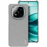 Per Redmi Note 14 Pro+ 5G imak Ruiyi Series Custodia per telefono in tessuto con texture PU + PC (grigio chiaro)