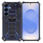Per Samsung Galaxy S25 5G Armor Custodia magnetica antiurto in TPU + PC con supporto (blu)