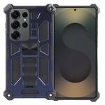Per Samsung Galaxy S25 Ultra 5G Armor Custodia antiurto in TPU + PC magnetica per telefono con supporto (blu)