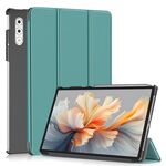 Per Lenovo Yoga Tab Plus Custer Pure Color Custodia per tablet pieghevole in pelle a 3 scomparti (verde)