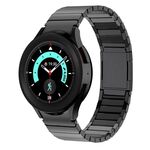 Per Samsung Galaxy Watch 4/5/6/7 One Bead Cinturino per orologio in acciaio inossidabile con fibbia magnetica (nero)