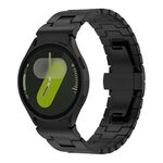 Per Samsung Galaxy Watch 7/6/5/4 Pulsante di sgancio rapido Cinturino in acciaio inossidabile a forma di H (nero)