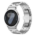 Per Samsung Galaxy Watch 7/6/5/4 Pulsante di sgancio rapido Cinturino in acciaio inossidabile a forma di H (argento)