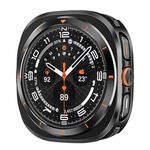 Per Samsung Galaxy Watch Ultra 47mm Custodia protettiva in lega di alluminio per PC (nero arancione)