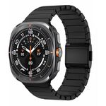 Per Samsung Galaxy Watch Ultra 47mm Bamboo Norman Buckle Titanium Alloy Watch Band (Nero)