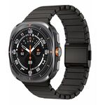 Per Samsung Galaxy Watch Ultra 47mm Bamboo Norman Buckle Titanium Alloy Watch Band (ardesia)