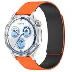 Cinturino magnetico in silicone effetto legno Cloud da 22 mm (arancione nero)