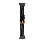 Per Amazfit Active 20mm Cinturino in pelle goffrata a forma di cuore (nero)