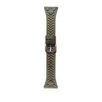 Per Honor Watch 4 Pro 22mm Cinturino in pelle goffrata a forma di cuore (verde retrò)