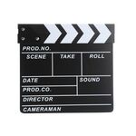 Tavola da regista in legno per riprese video, film, scene cittadine, fotografia, accessori, stile: piccolo P nero