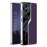 Per Samsung Galaxy S25 Ultra 5G GKK Plating TPU + Custodia per telefono Supercar in pelle con copertura completa (viola)