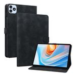 Per itel VistaTab 30 Custodia per tablet in pelle goffrata Lily (nera)