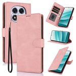 Per Redmi Note 14 Pro+ 5G Custodia per telefono in pelle di vitello con texture Fantasy Skin-feel (rosa)
