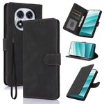 Per Redmi Note 14 Pro+ 5G Custodia per telefono in pelle di vitello con texture Fantasy Skin-feel (nero)
